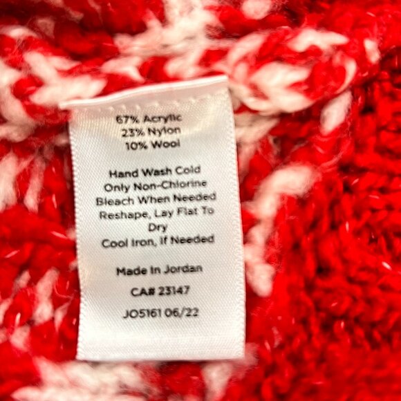 Talbots Snowflake Fair Isle Sweater Sz S - Picture 10 of 10